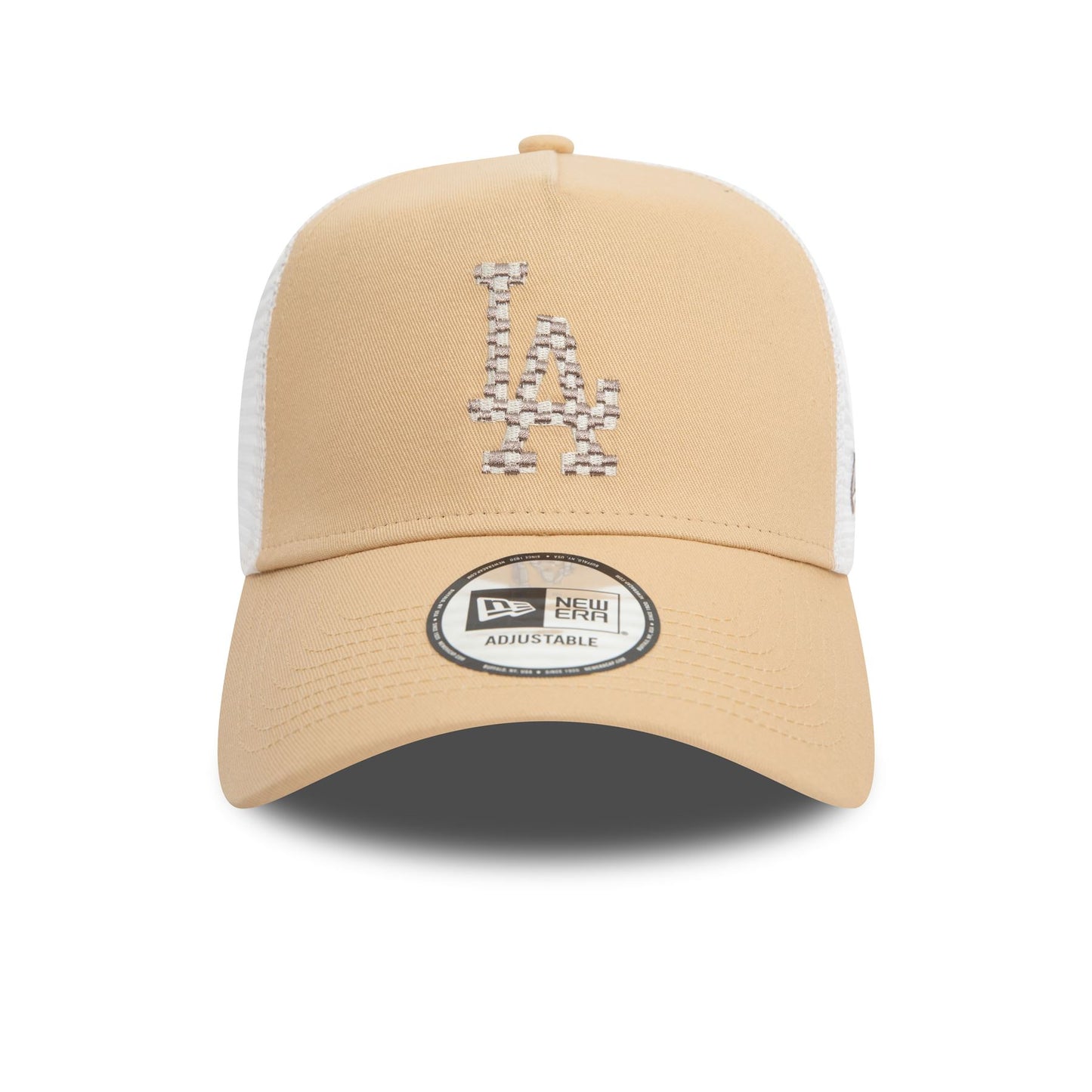 New Era Mens Seasonal Infill Trucker Cap ~ LA Dodgers stone brown