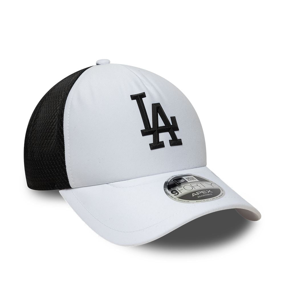 LA Dodgers MLB Sporty White 9FORTY Apex Adjustable Cap