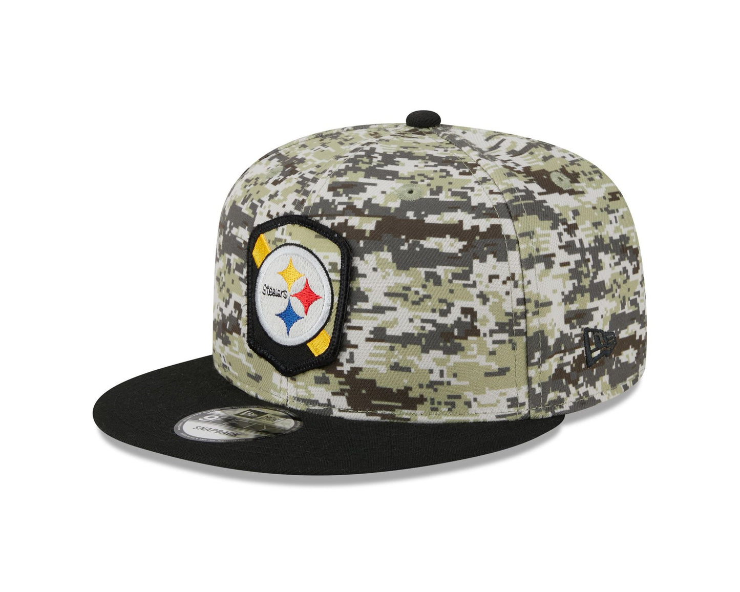 New Era Mens NFL Salute To Service Snapback 9Fifty Cap ~ 'Pittsburgh Steelers' camo
