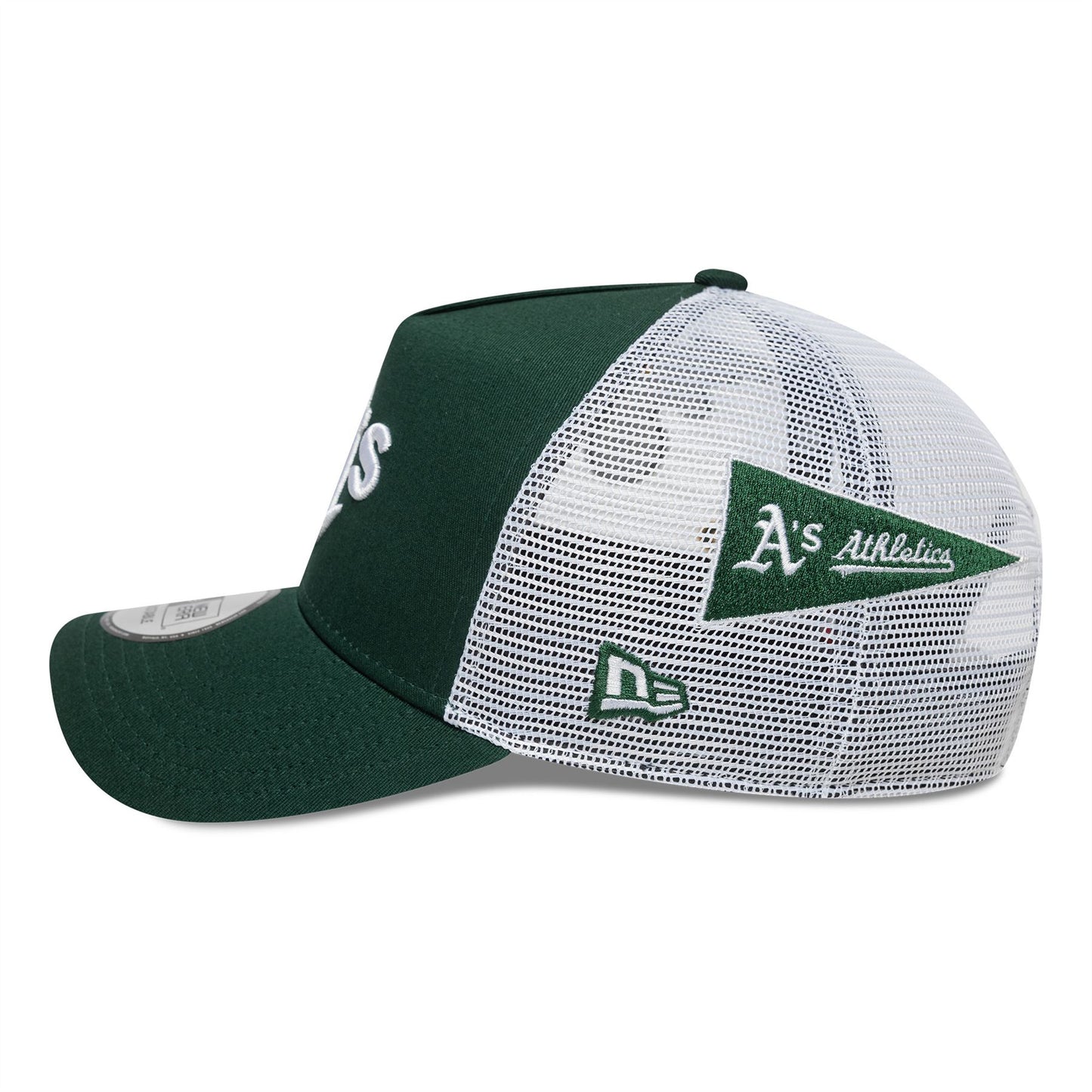 Oakland Athletics Cap Trucker Adjustable Unisex MLB Multi Patch 9Forty A-Frame Green