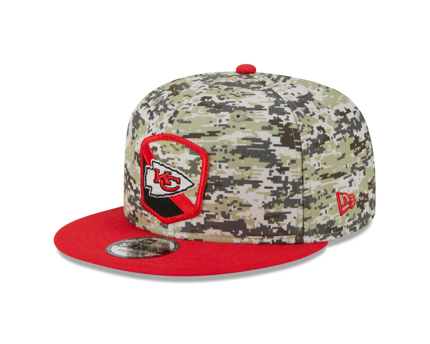 New Era Mens NFL Salute To Service Snapback 9Fifty Cap ~ 'Kansas City Chiefs' camo