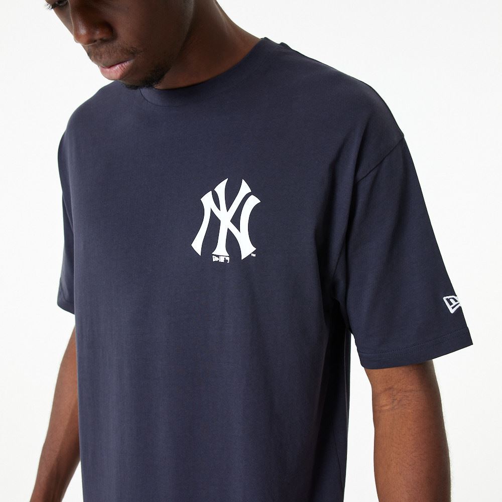 New Era Mens MLB Stadium Graphic OS T-Shirt ~ New York Yankees Navy