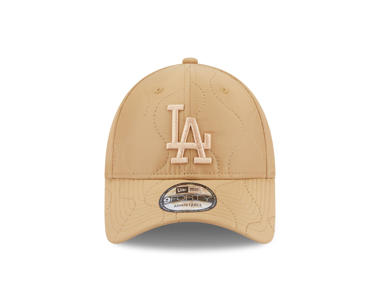 New Era Mens MLB Adjustable 9Forty Quilted Cap ~ LA Dodgers stone