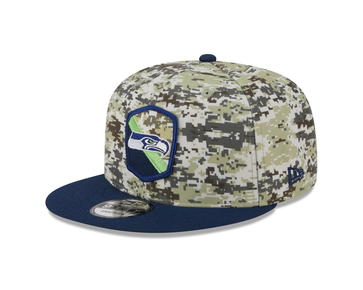 New Era Mens NFL Salute To Service Snapback 9Fifty Cap ~ 'Seattle Seahawks' camo