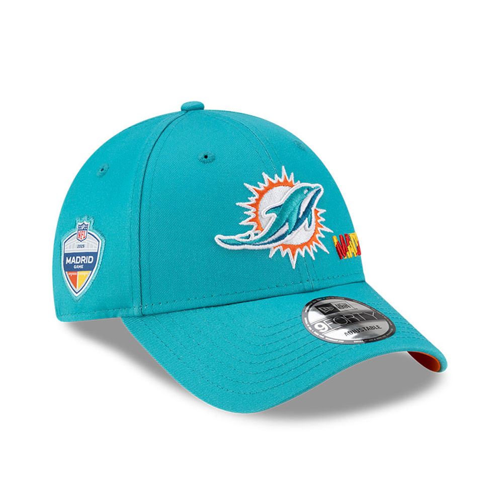 Miami Dolphins NFL Madrid Games 9FORTY Adjustable Cap Turquoise