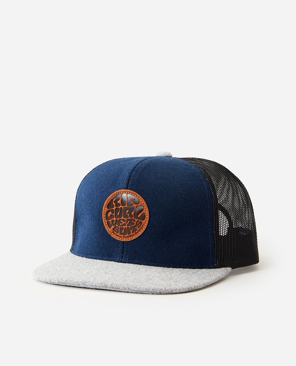 Rip Curl Men's Snapback Trucker Cap ~ Premium Wetty  blue grey