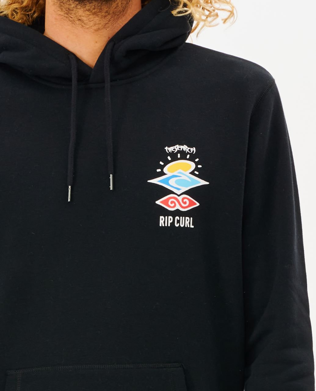 Rip Curl Men's Hooded Fleece ~ Search Icon black