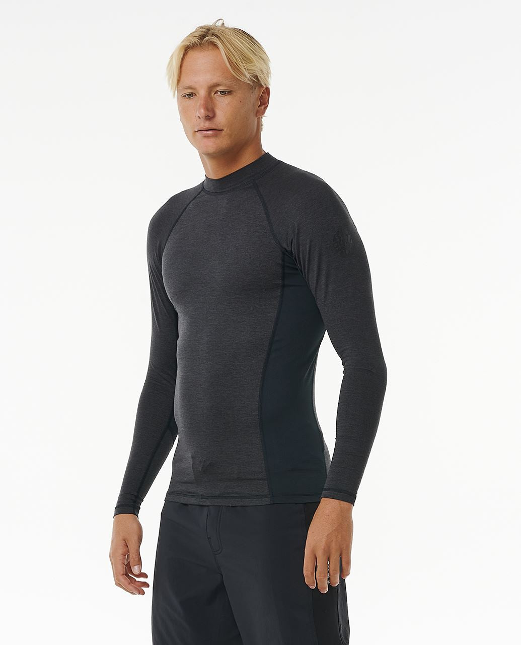 Rip Curl LS UPF 50+ Rash Vest ~ Dawn patrol black marle