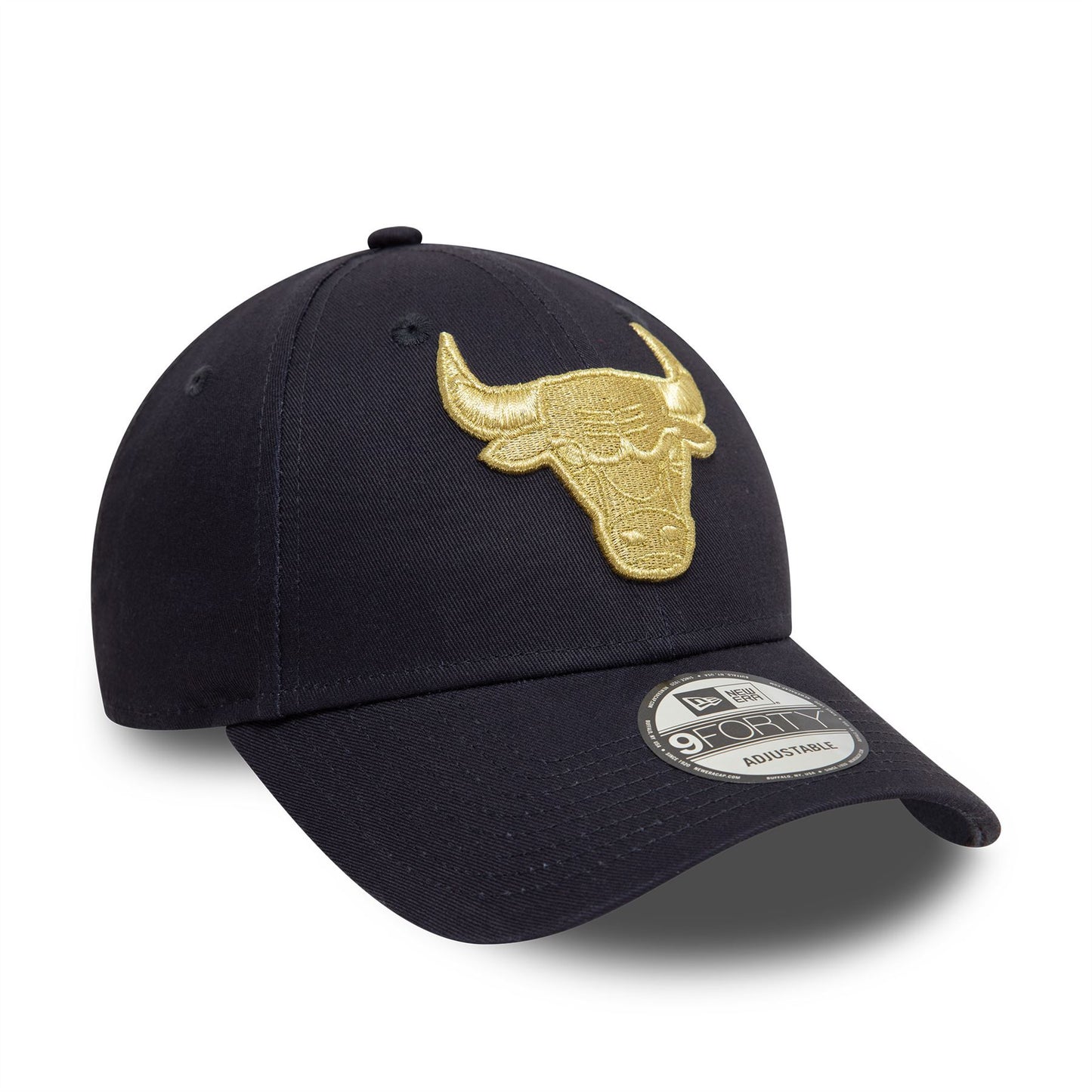 Chicago Bulls Metallic Navy 9FORTY Adjustable Cap