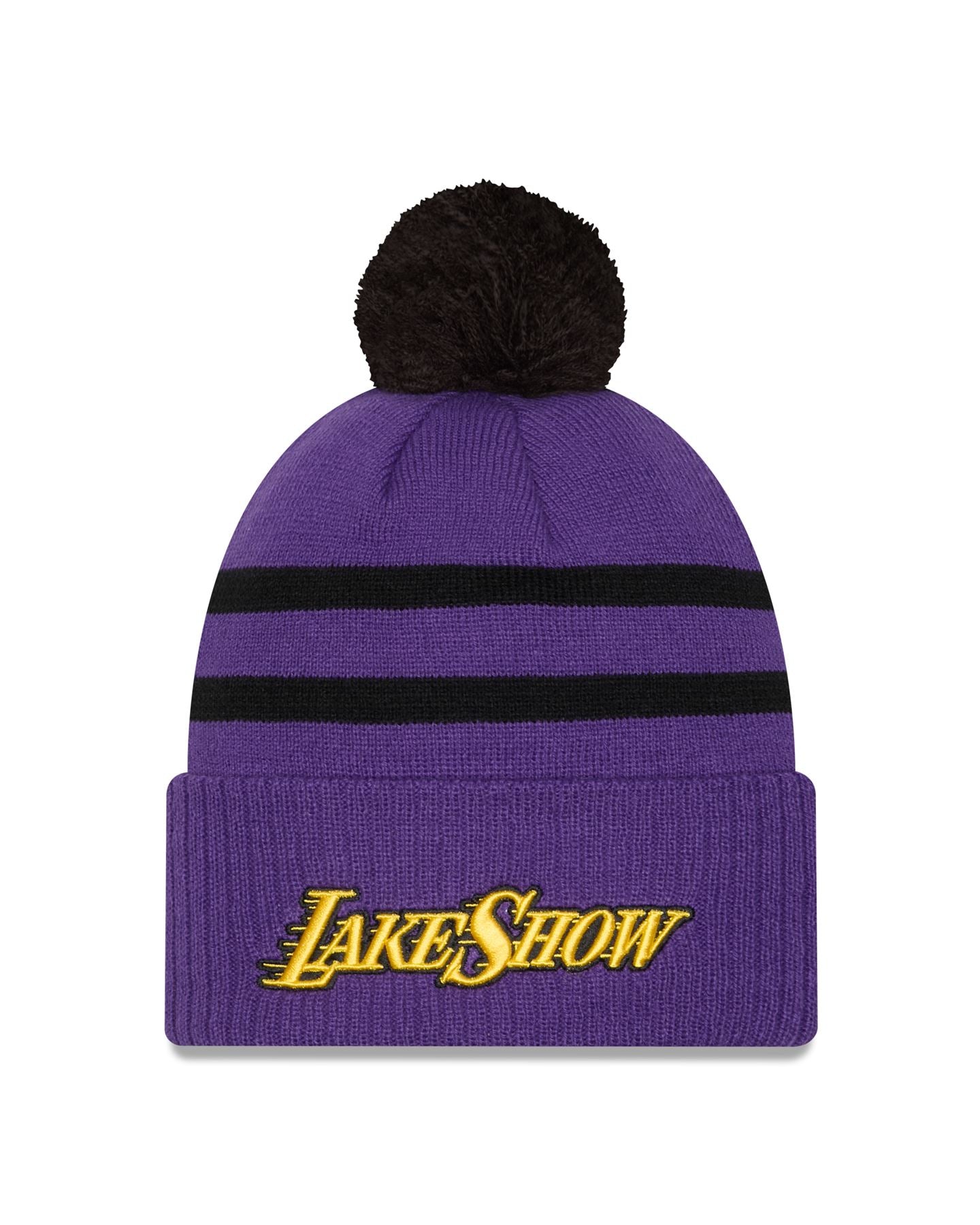 LA Lakers Knitted New Era Bobble Cuff Beanie