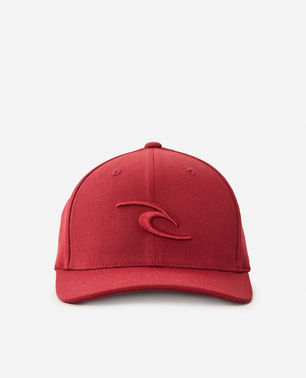 Rip Curl 6 Panel Flexfit Curve Cap ~ Tepan Flexfit burgundy