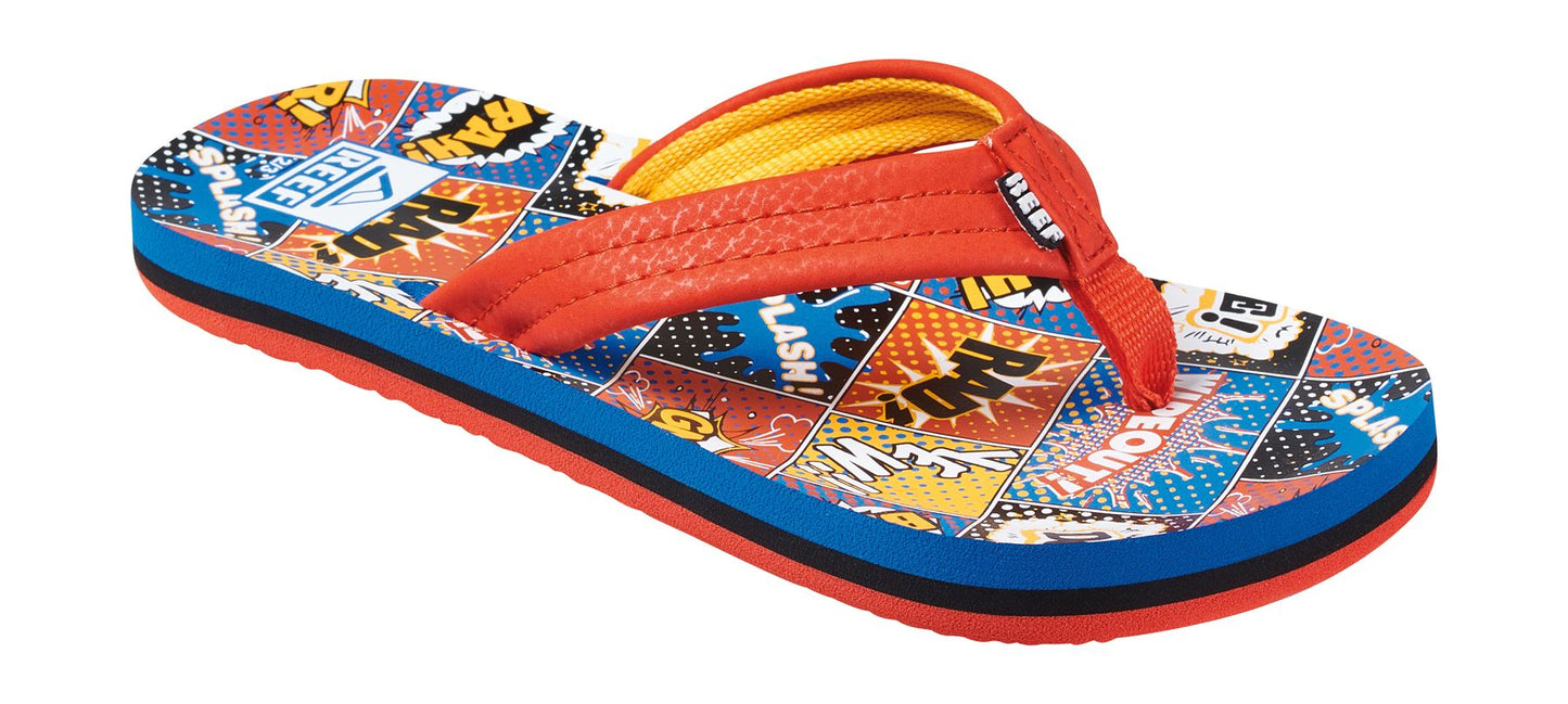 Reef Kids Sandals ~ Ahi Comic Book