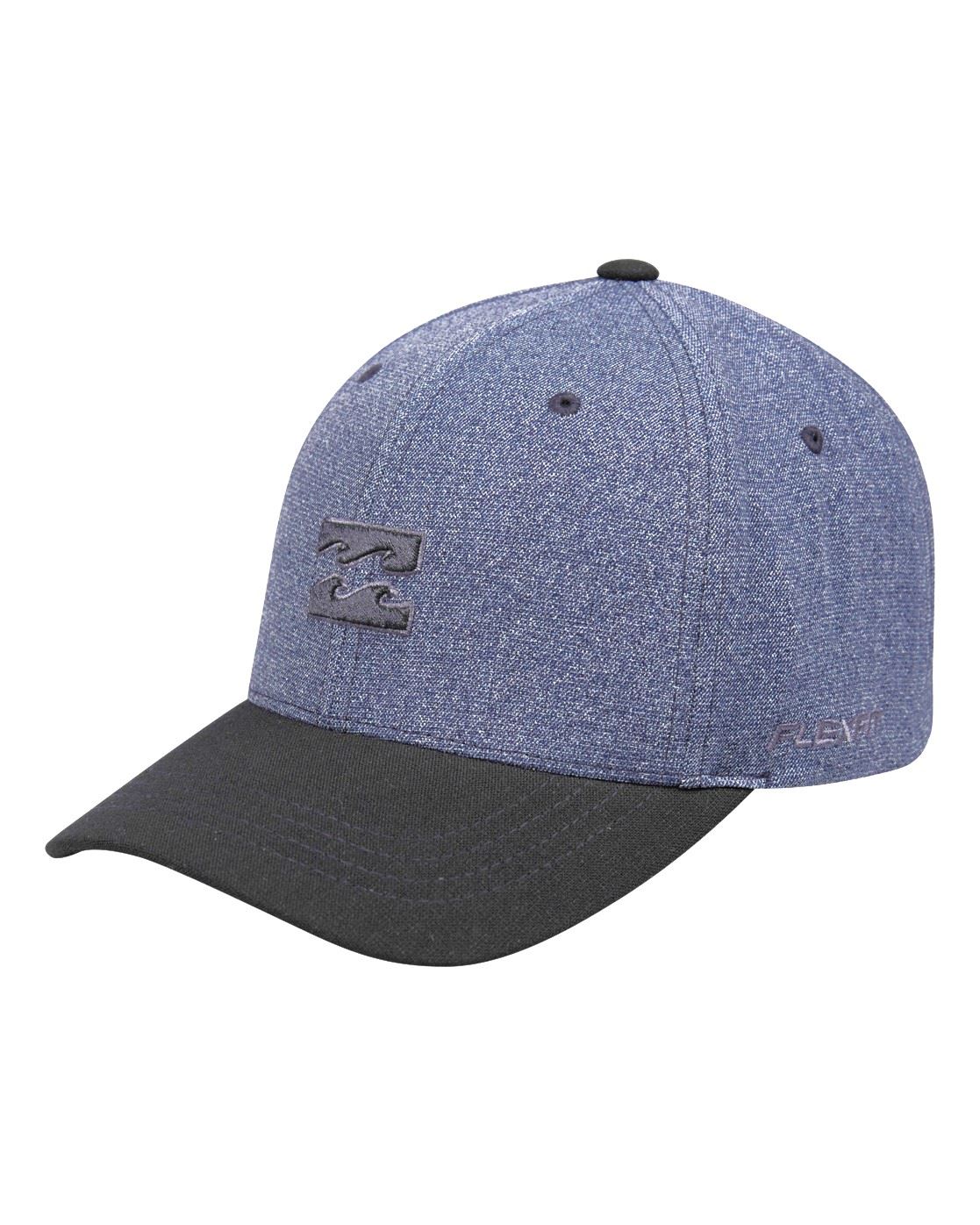 Billabong Mens 6 panel Flexfit Cap ~ All Day Flexfit blue