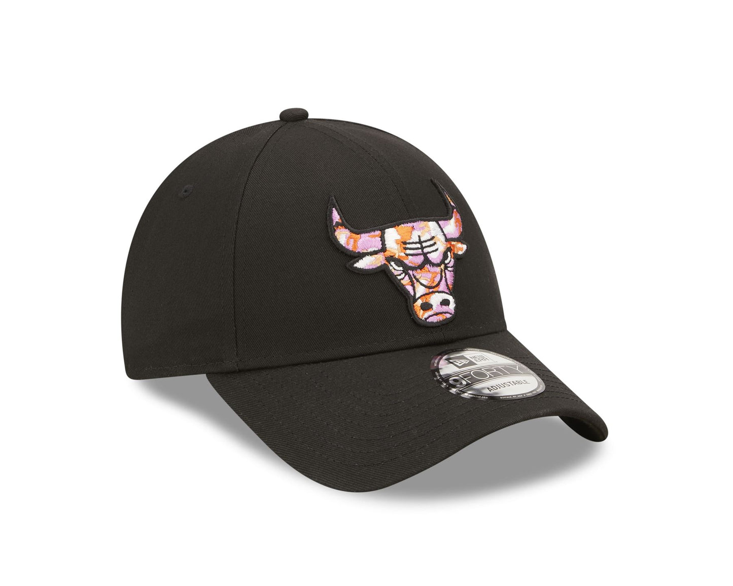 New Era Mens 9Forty Seasonal Infill Cap ~ Chicago Bulls Black