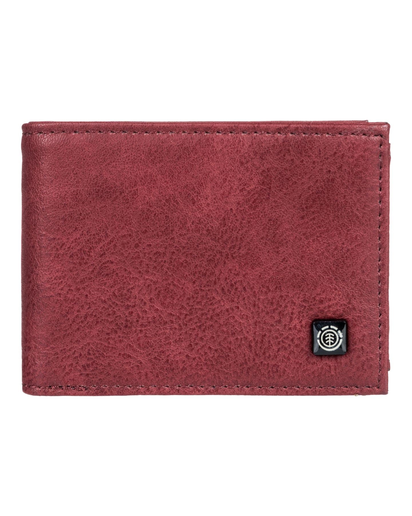 Element Bifold Wallet with CC, Note and Coin Pockets ~ Segur vintage red