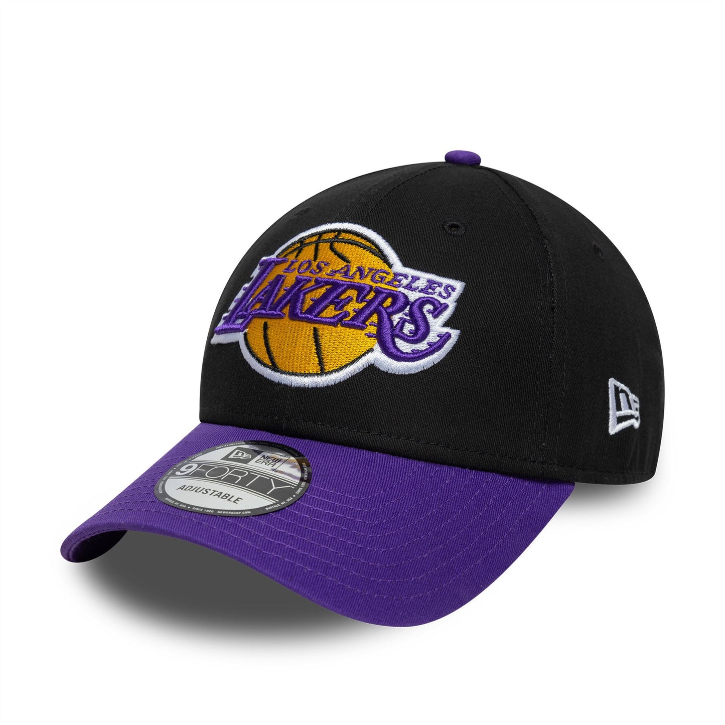 LA Lakers NBA Side Patch Black 9FORTY Adjustable Cap