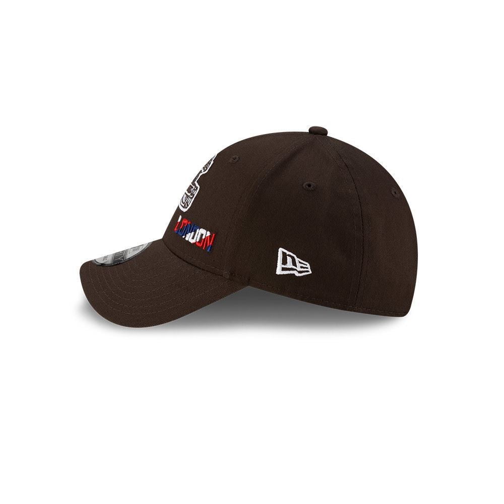 Cleveland Browns NFL London Games 9FORTY Adjustable Cap Dark Brown