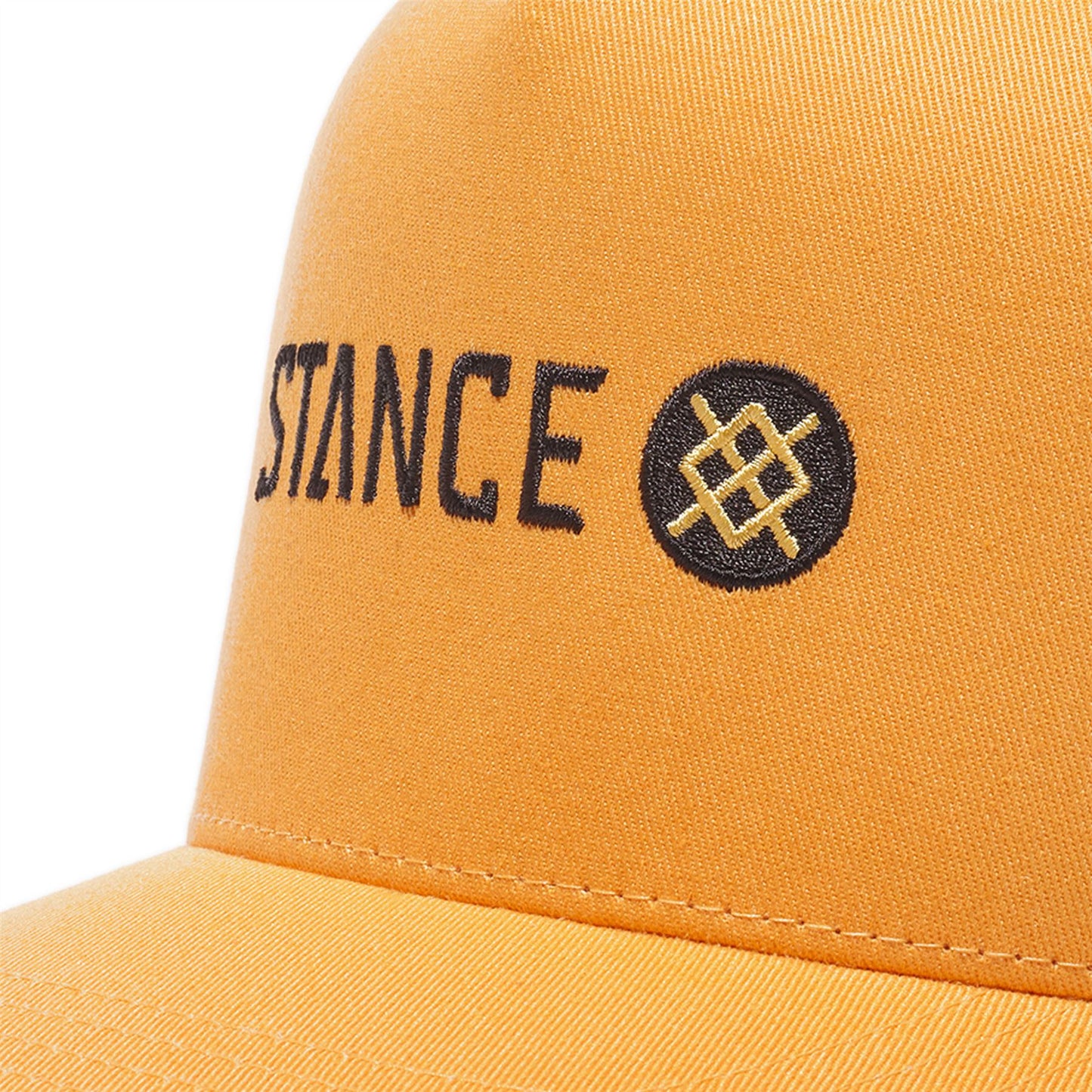 Stance 6 Panel Mens Snapback Curved Peak Cap ~ Icon tangerine