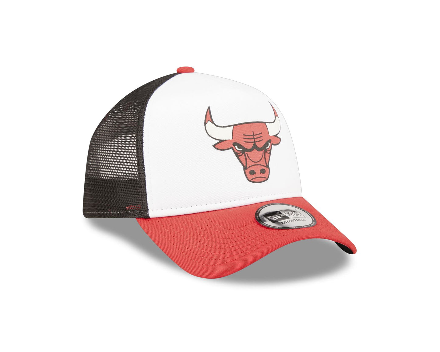 New Era Mens 9Forty Team Colour Trucker Cap ~ Chicago Bulls White