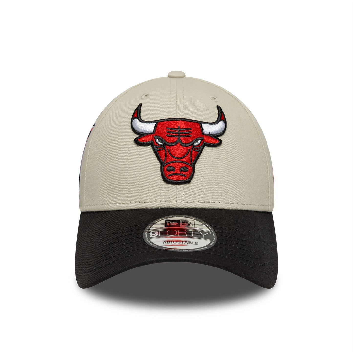Chicago Bulls NBA Contrast Patch Cream 9FORTY Strapback Cap