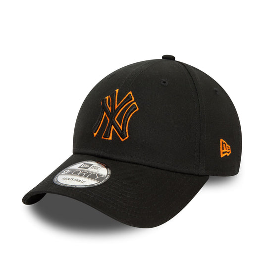 New Era Mens Team Outline 9Forty Cap ~ New York Yankees black orange