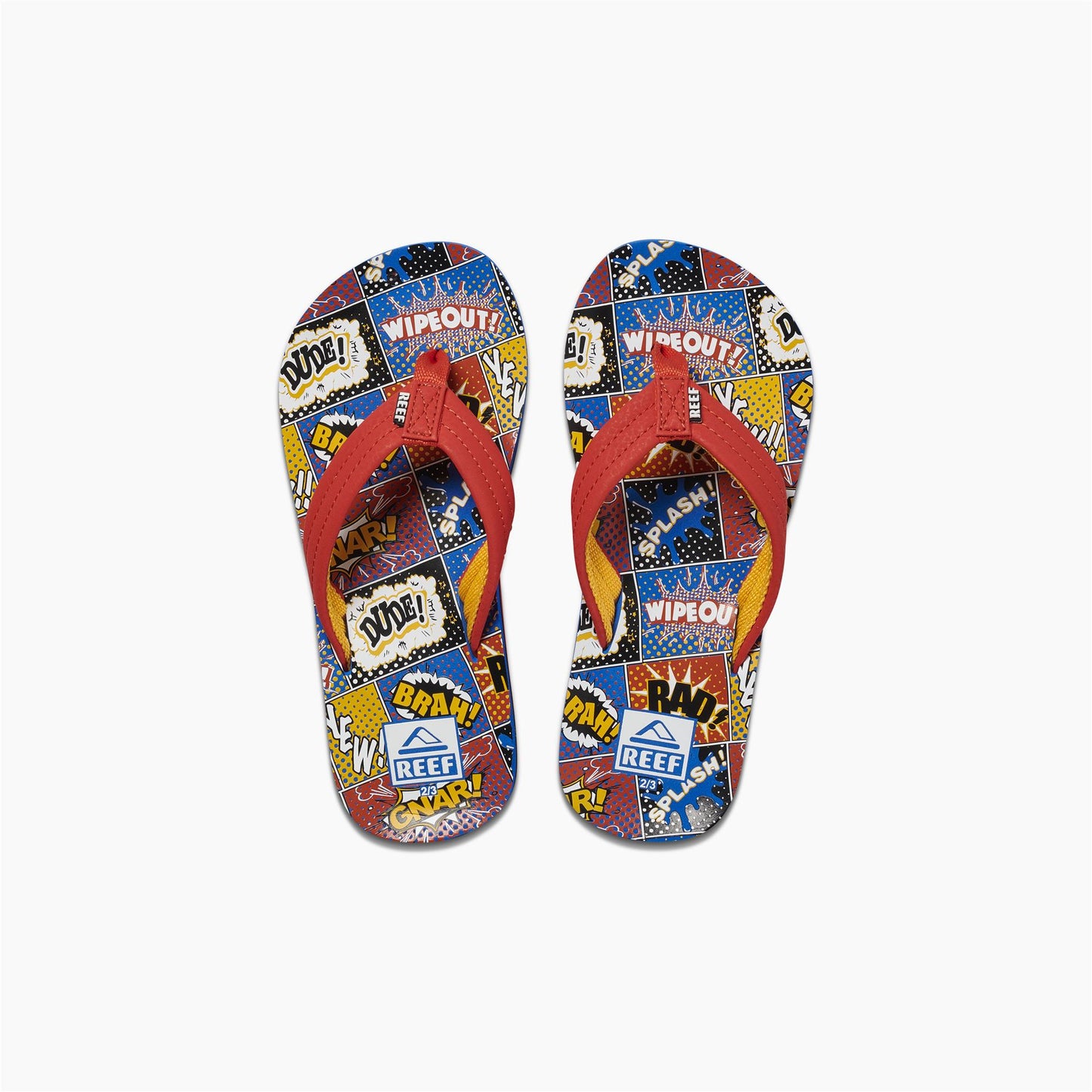 Reef Kids Sandals ~ Ahi Comic Book