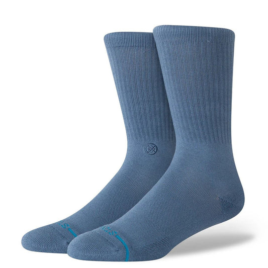 Icon Sea Blue Mens Crew Socks Stance