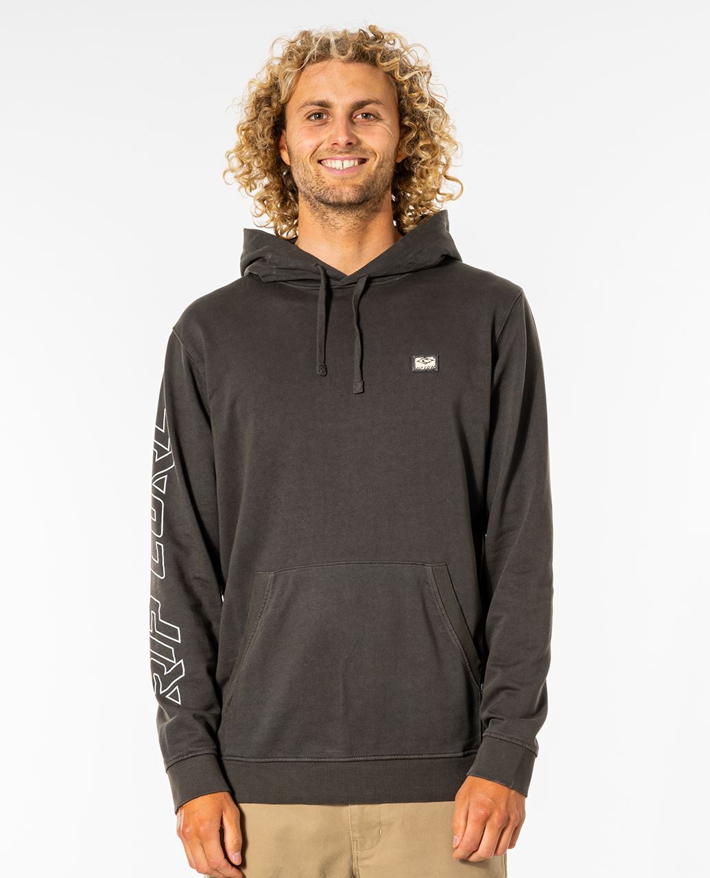 Rip Curl Surfers Hood Fleece~ Originals washed black