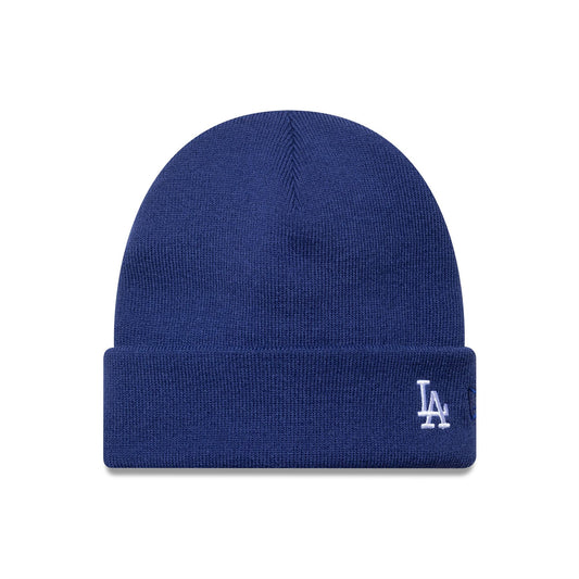 LA Dodgers NBA Mini Logo Cuff Knit Beanie Hat Dark Blue
