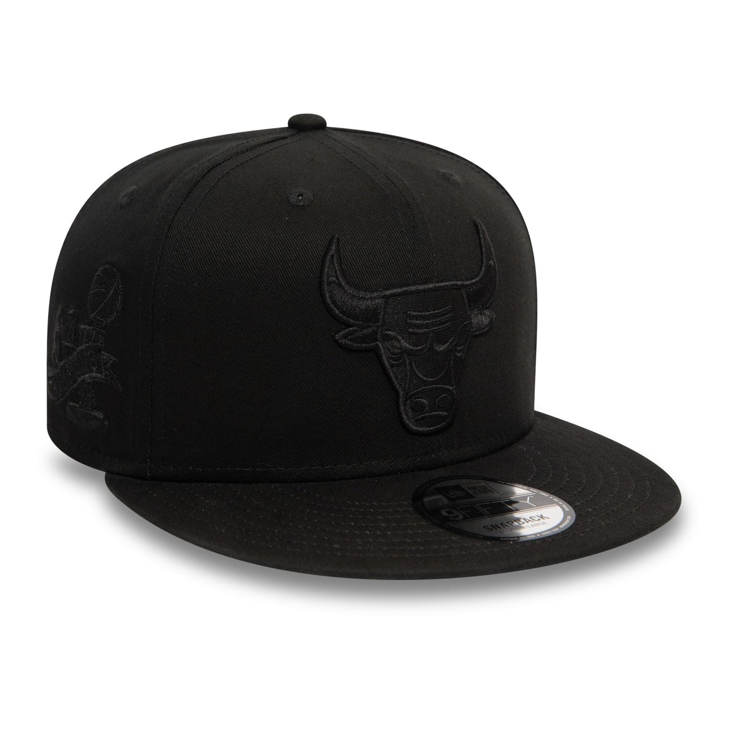 New Era Mens Monochrome 9Fifty Cap ~ Chicago Bulls black