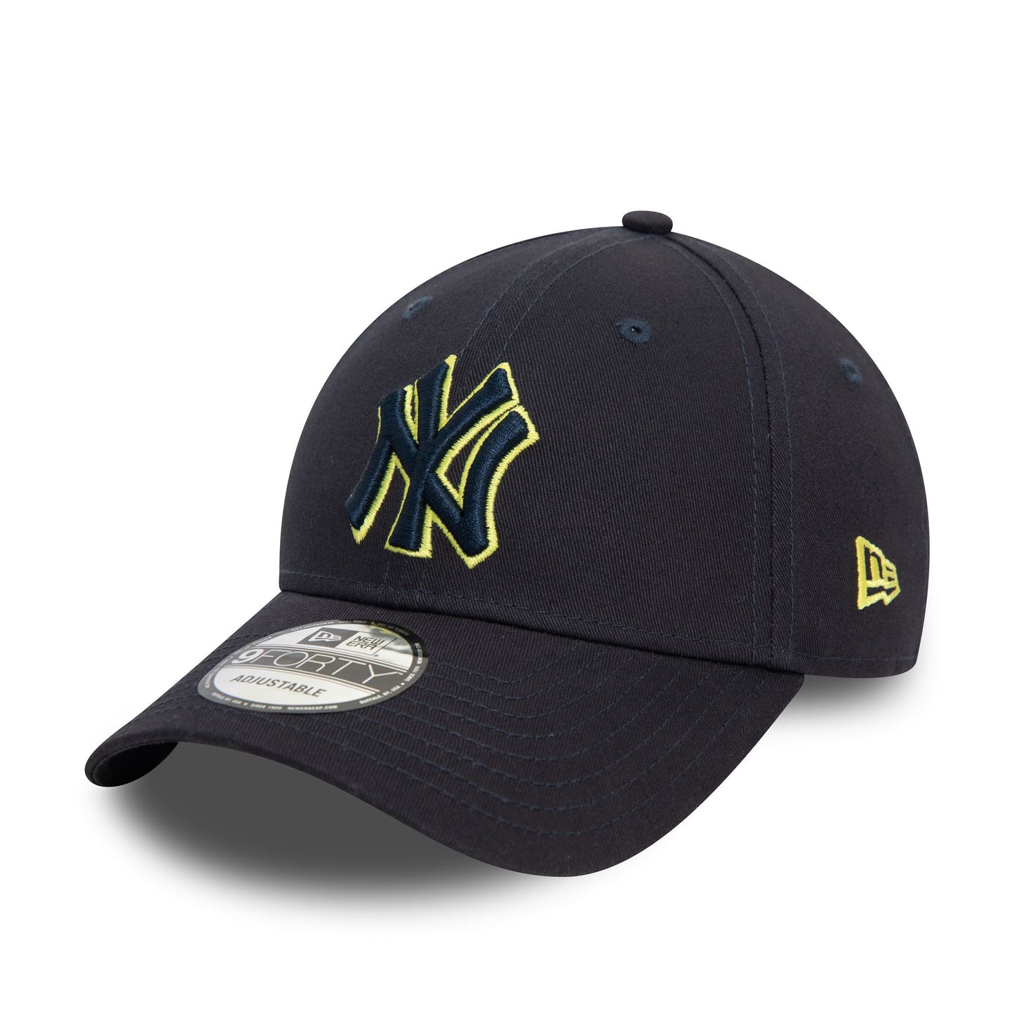 "New York Yankees" Team Outline Navy New Era 9Forty Cap