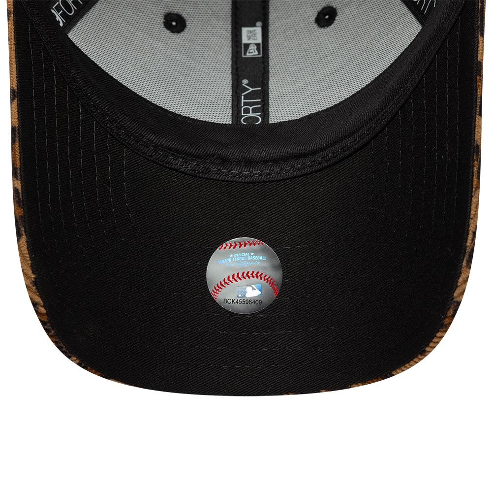 Womens New York Yankees 9Forty Leopard Cord Strapback Cap