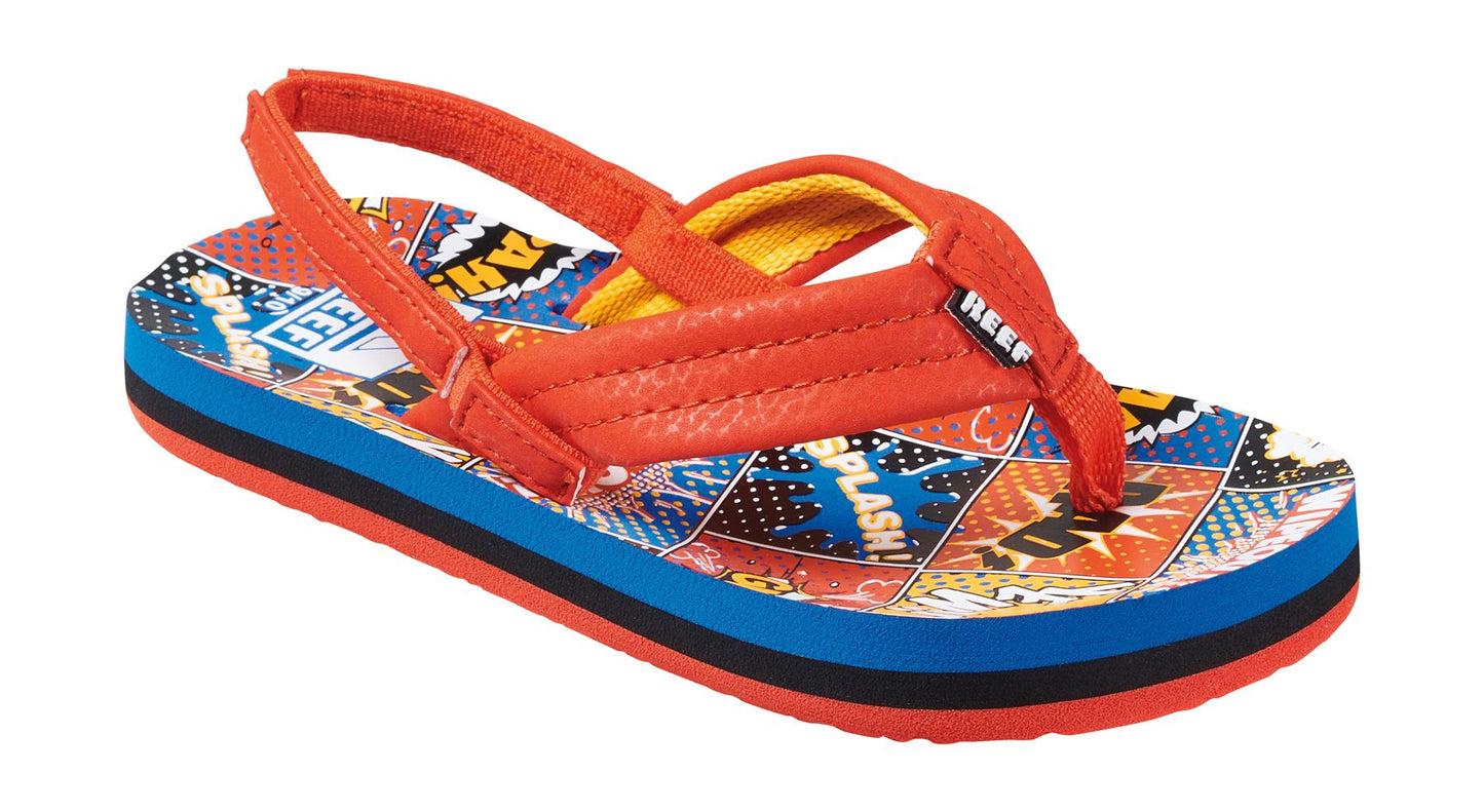 Reef Kids Sandals ~ Ahi Comic Book