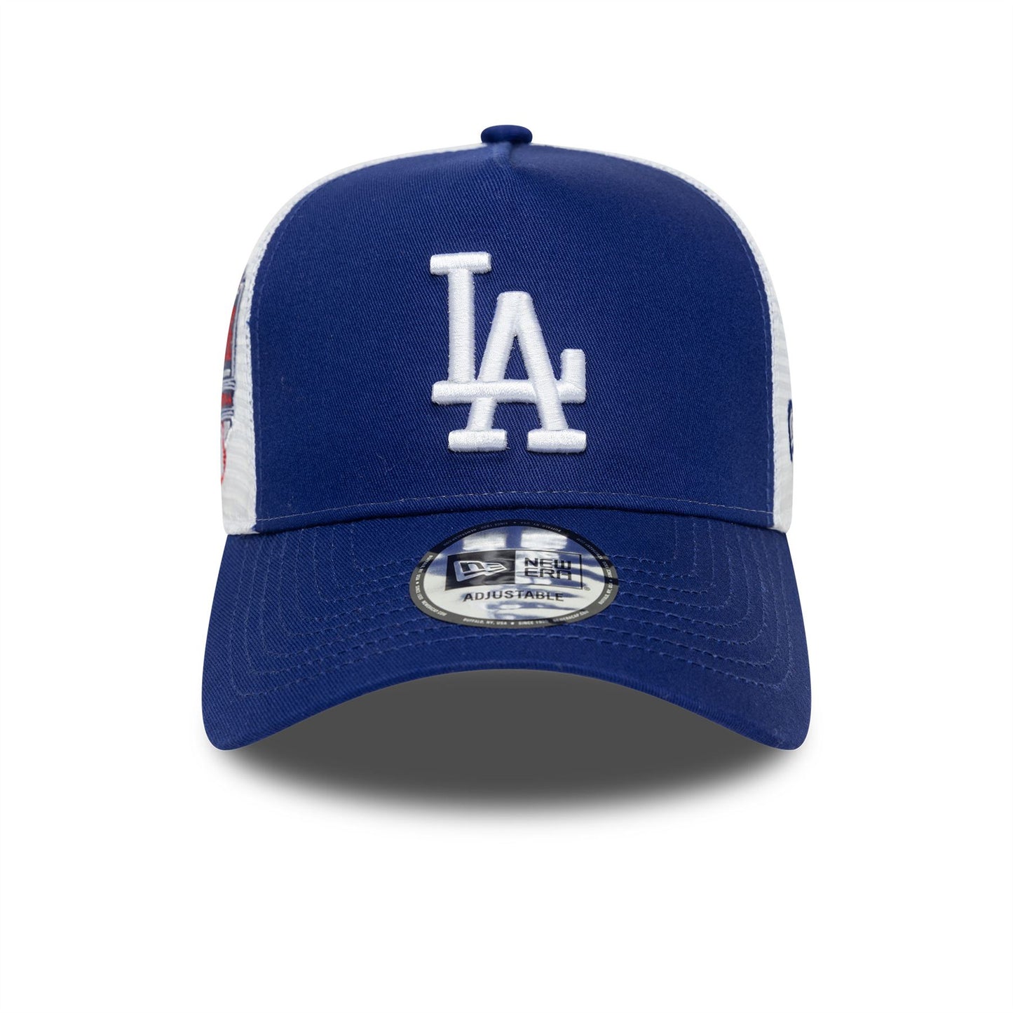 LA Dodgers MLB Side Patch Dark Blue 9FORTY A-Frame Trucker Adjustable Cap
