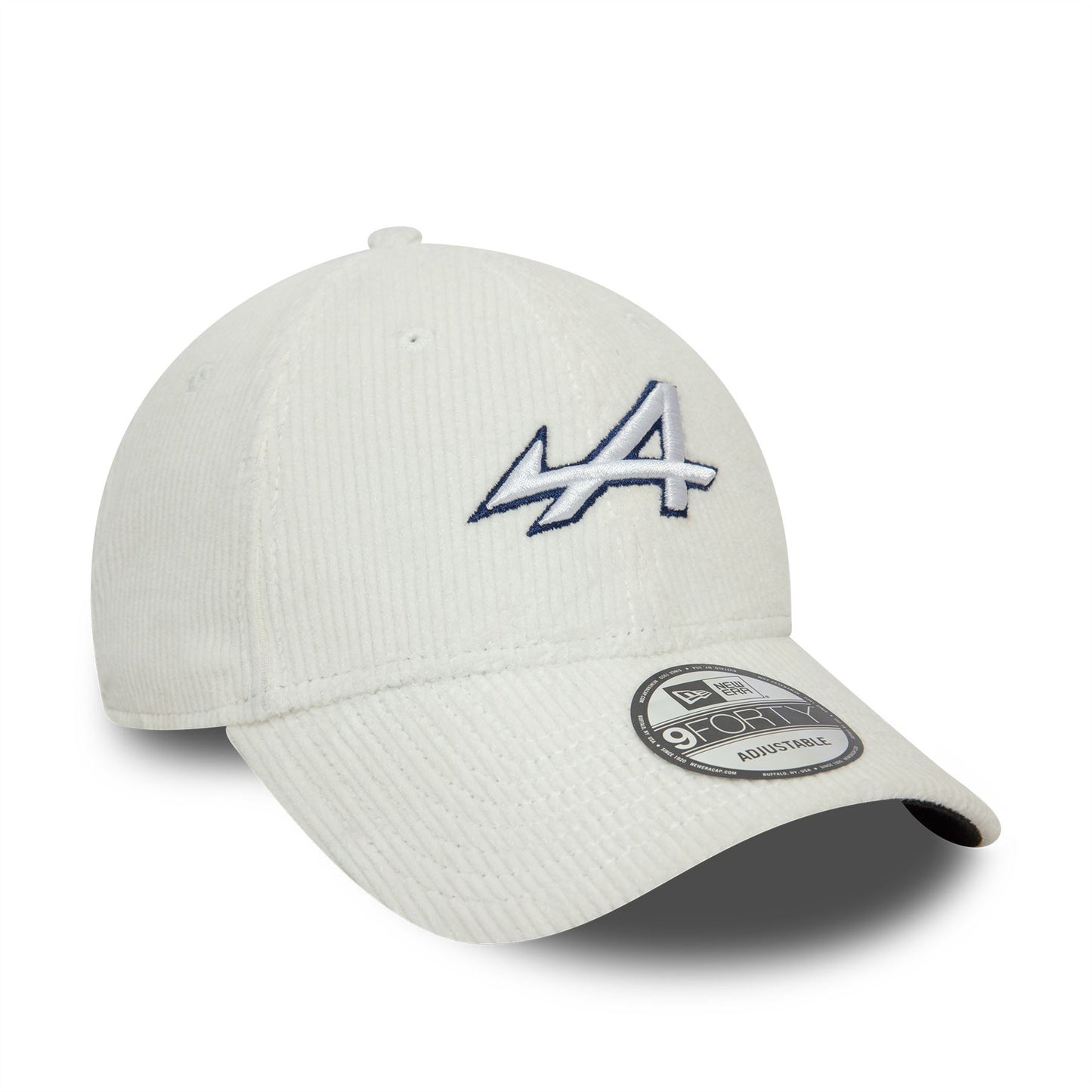 New Era Mens Renault F1 Team 9Forty Cord Cap ~ Alpine A290 white