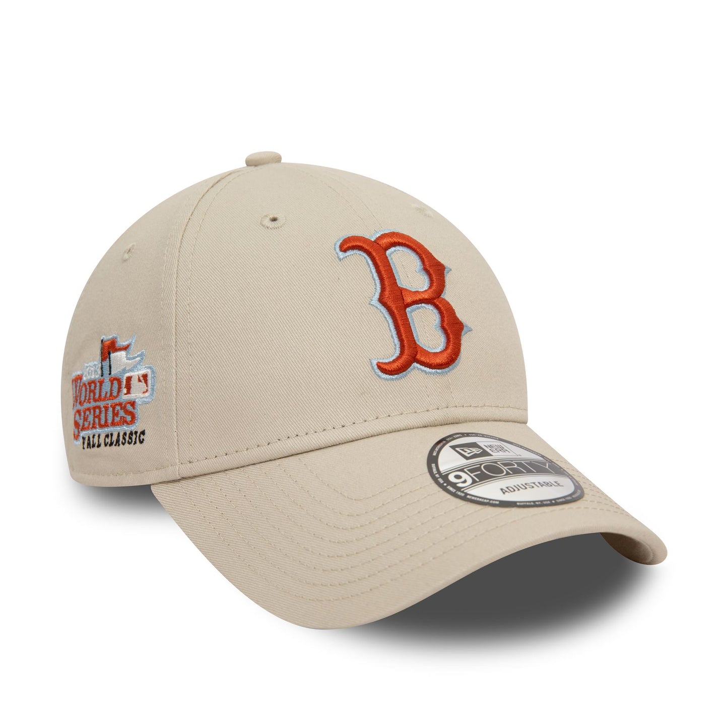 New Era Mens MLB Patch 9Forty Cap ~ Boston Red Sox stone brown
