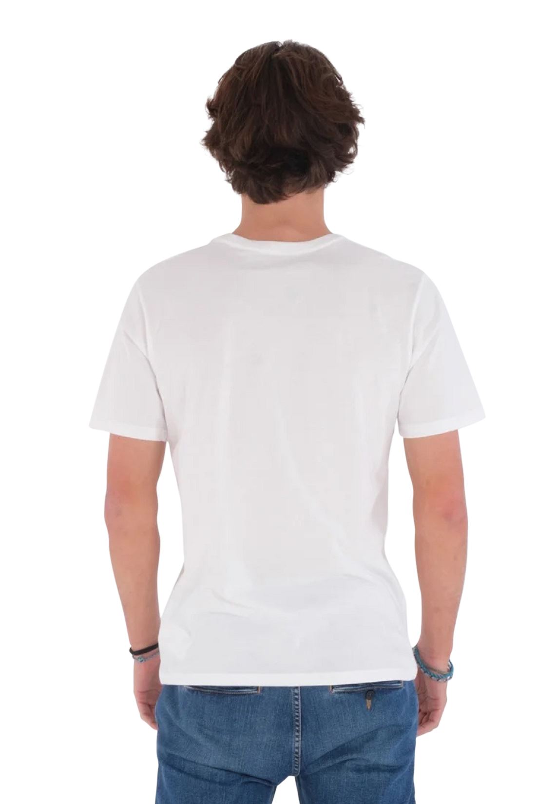 Hurley Men's Cotton T-Shirt ~ Ditsy Box white