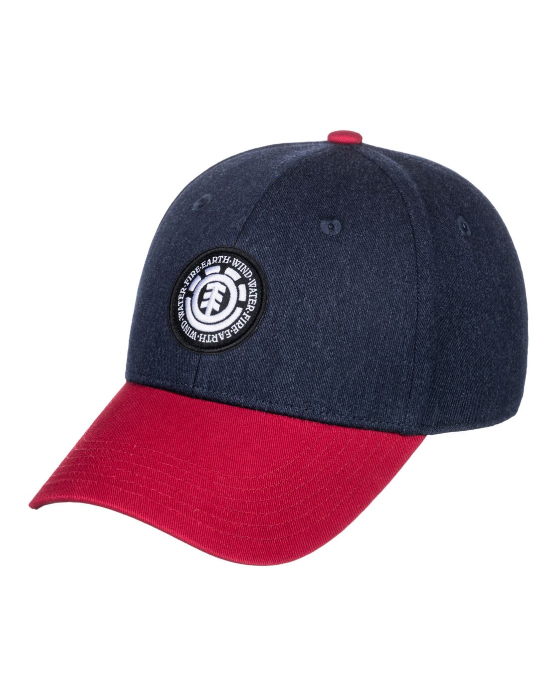 Element Mens Snapback Curve Cap ~ Treelogo 2 navy red