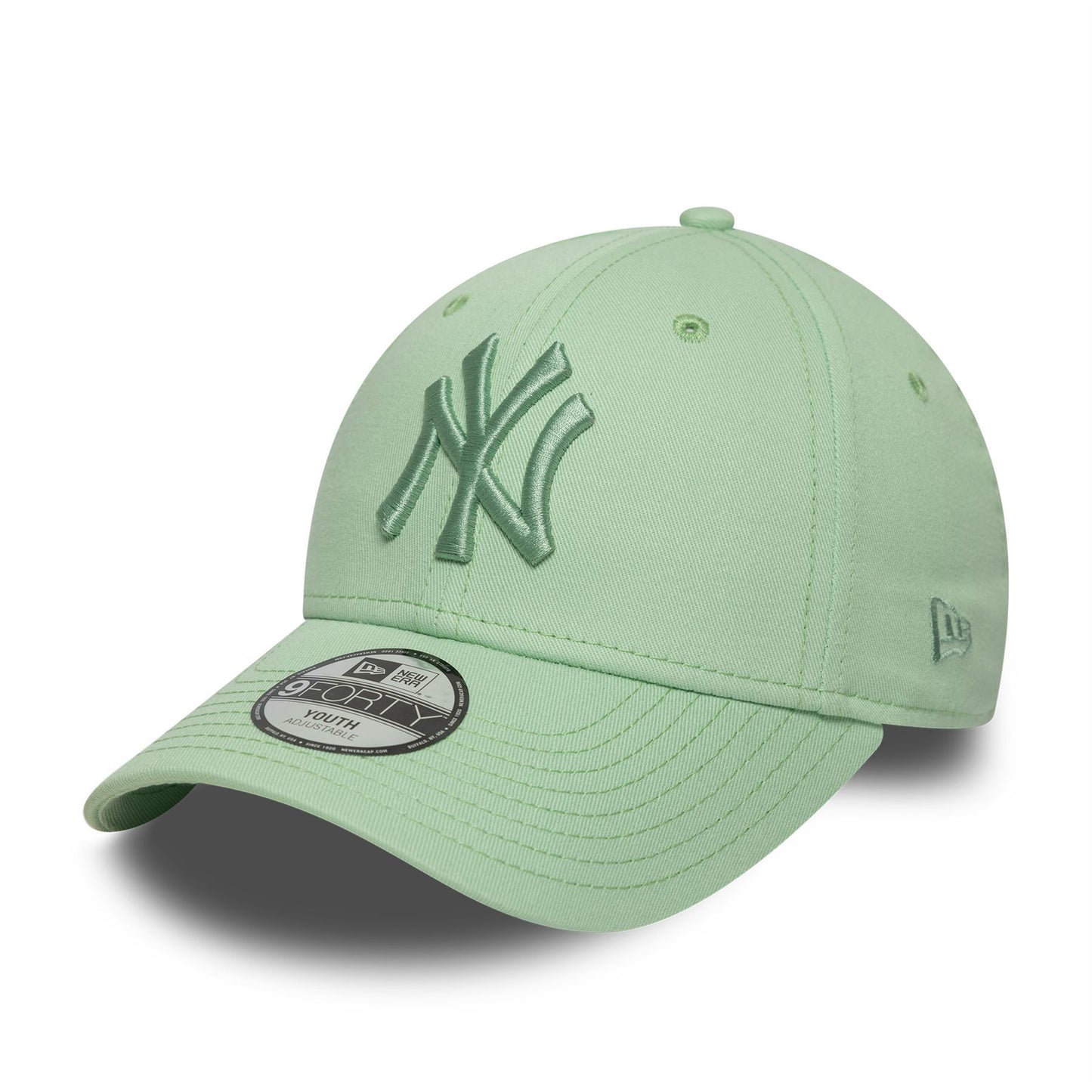 New York Yankees Youth MLB League Essential Pastel Green 9FORTY Adjustable Cap
