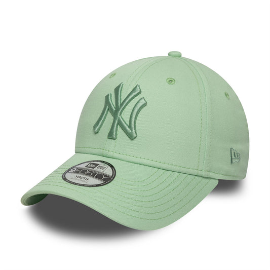 New York Yankees Youth MLB League Essential Pastel Green 9FORTY Adjustable Cap