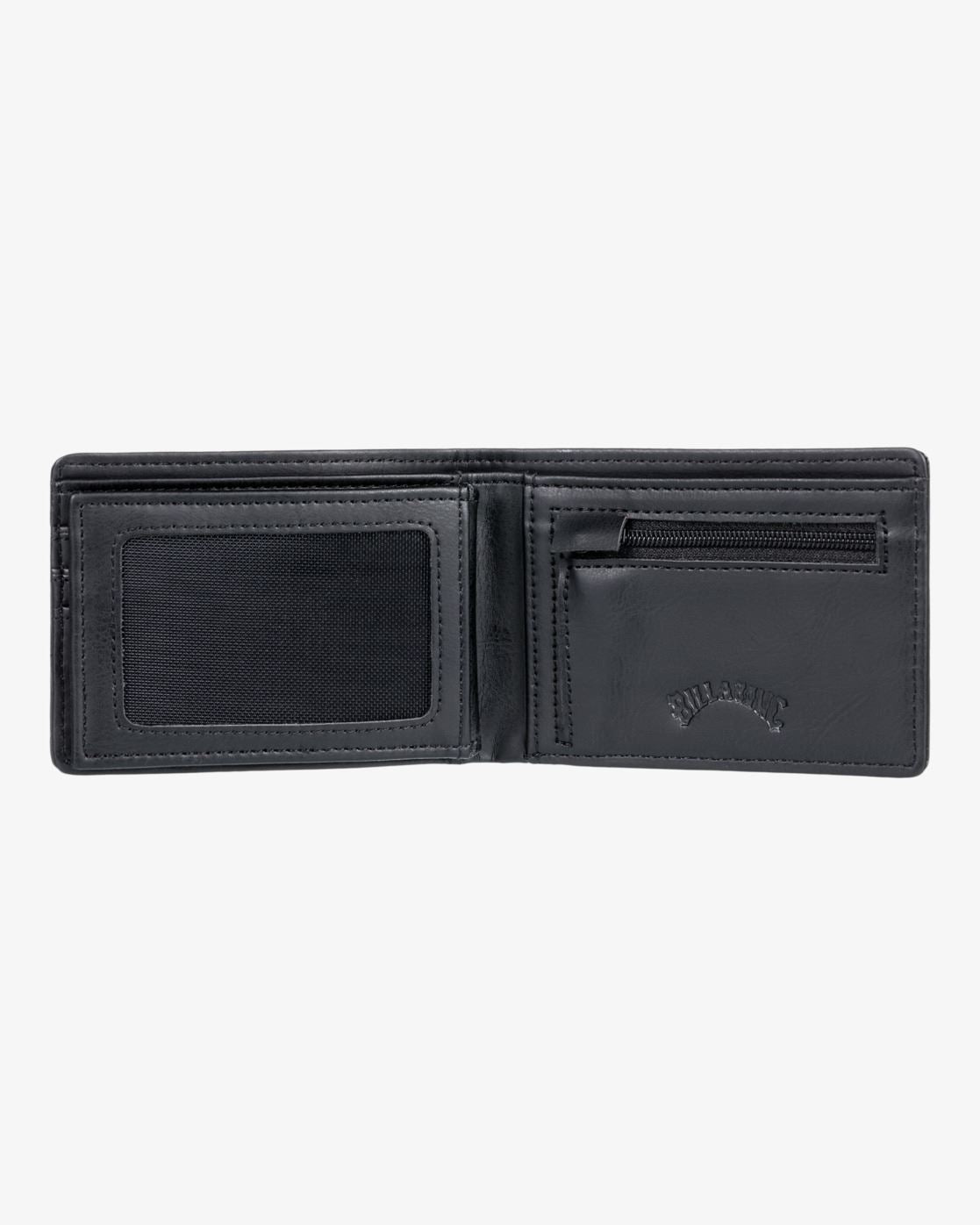 Billabong  Faux-Leather Black Fold Wallet