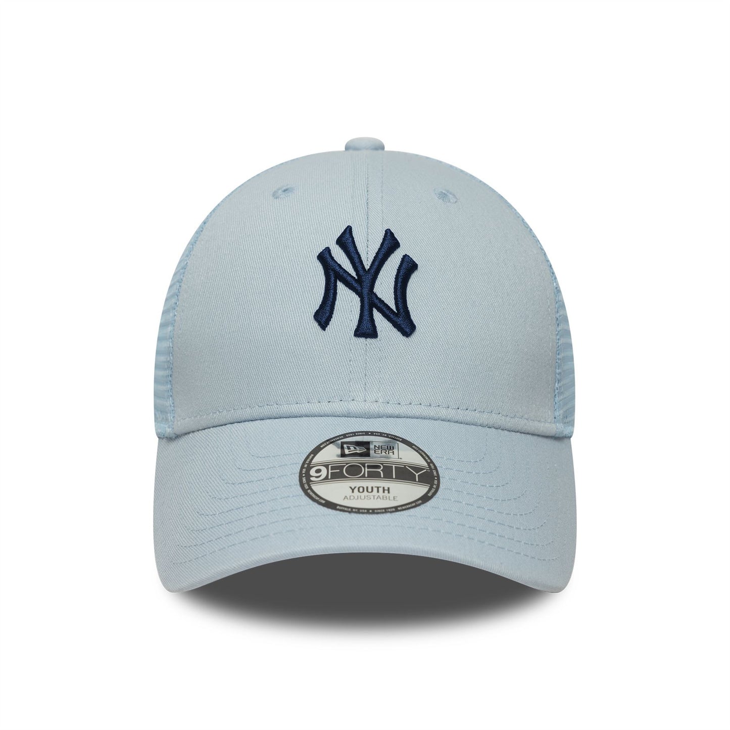 New York Yankees Youth MLB Homefield Blue 9FORTY Trucker Adjustable Cap