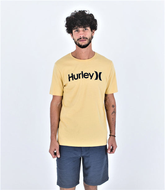 Hurley Men's SS T-Shirt ~ Everyday Wash O&O Yellow