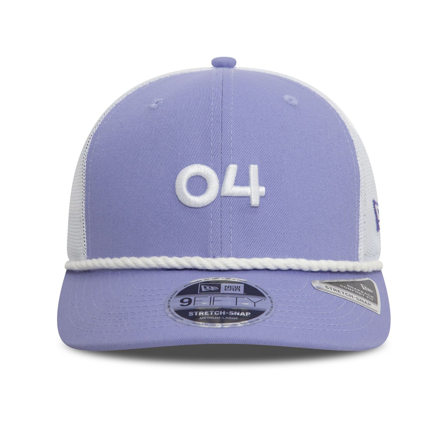 New Era Mens LN Rope 9Fifty Stretch Snap Mesh Cap ~ Lando Norris McLaren F1 lilac
