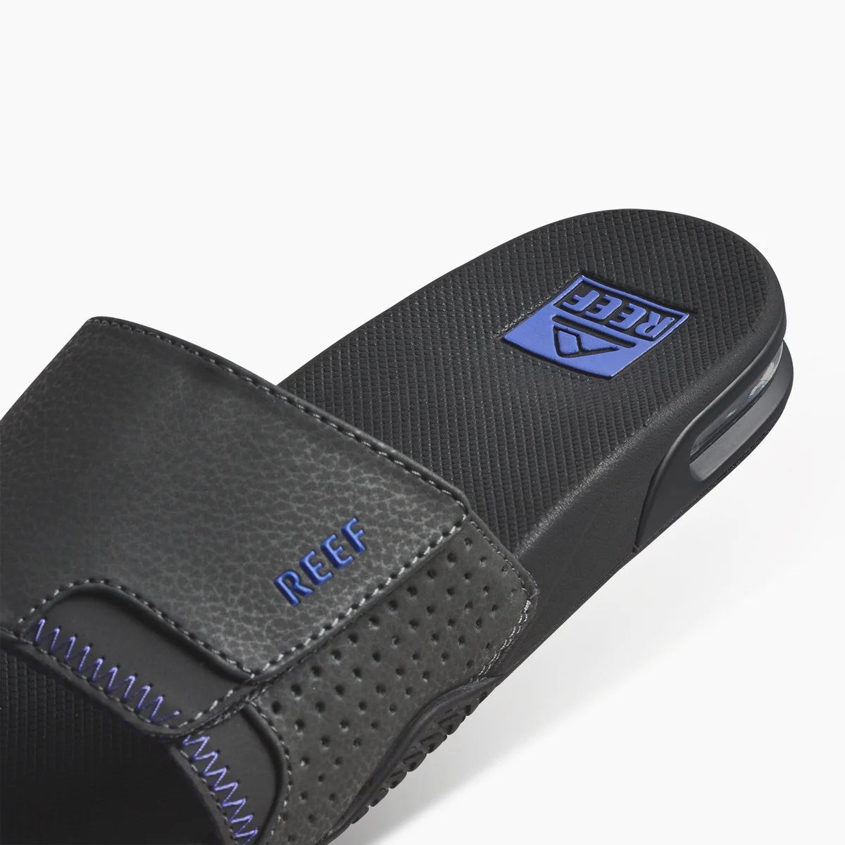 Reef Mens Water Friendly Sandals ~ Fanning Slide raven purple