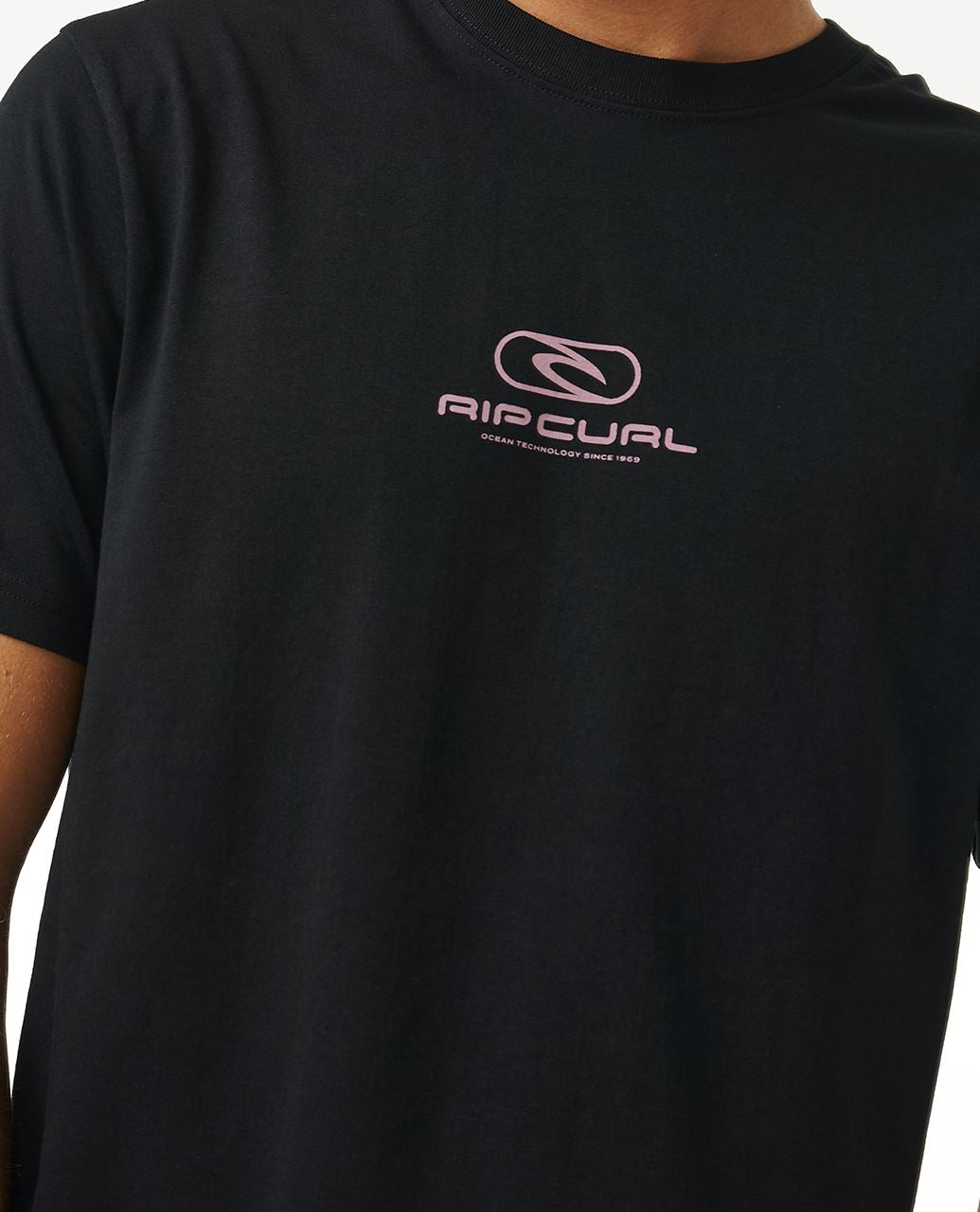 Rip Curl Mens Cotton SS T-Shirt ~ Pill Icon black