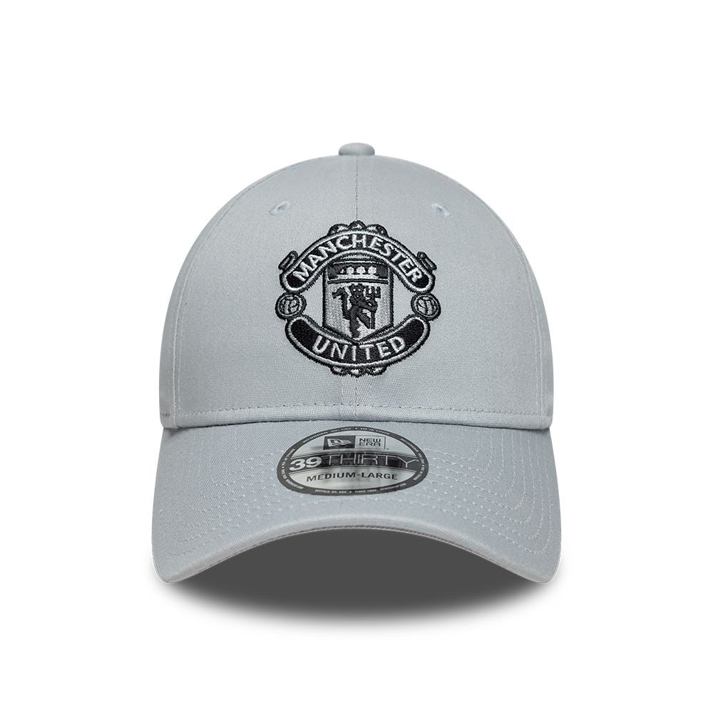 Manchester United ManU Seasonal 39Thirty Grey Logoed Cap