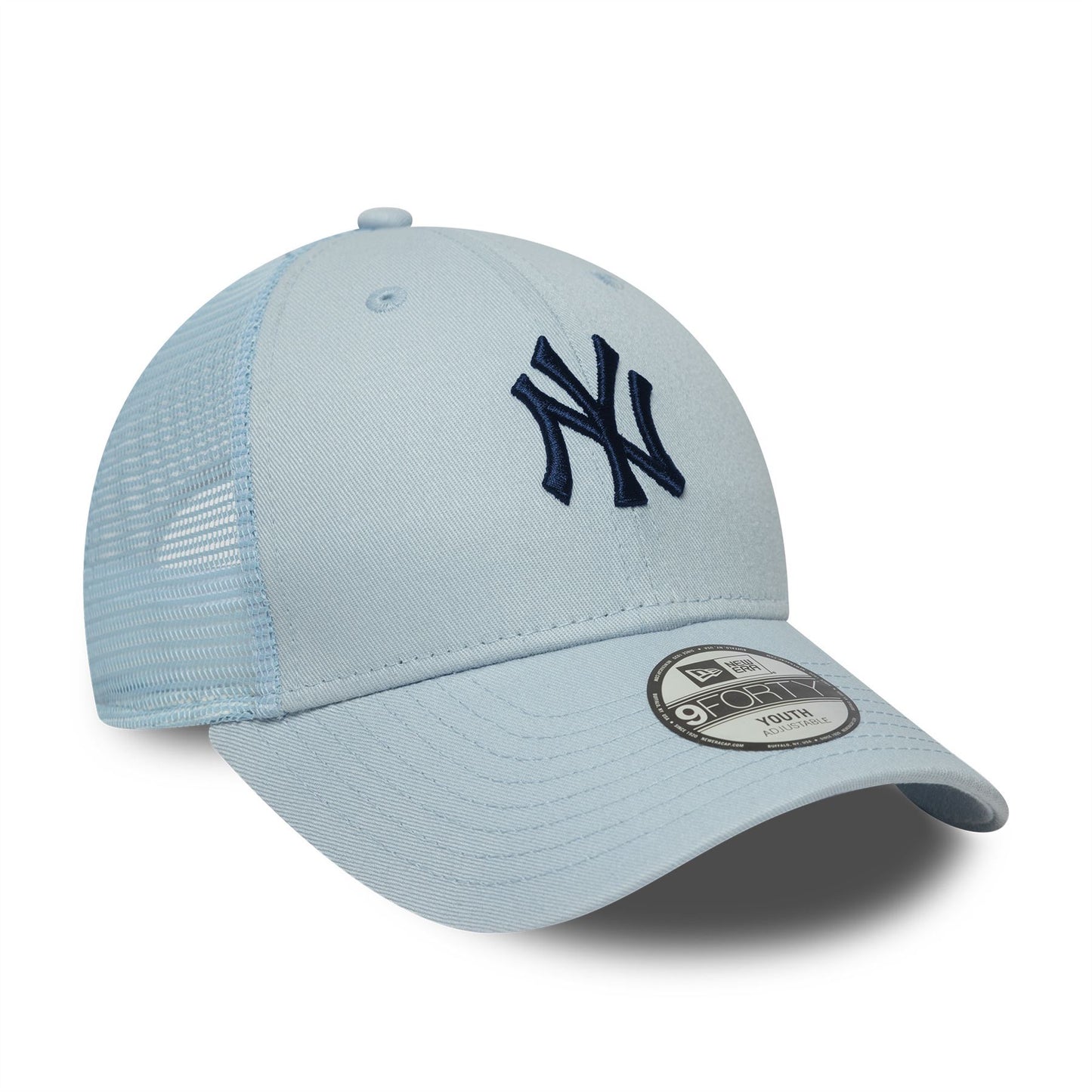 New York Yankees Youth MLB Homefield Blue 9FORTY Trucker Adjustable Cap