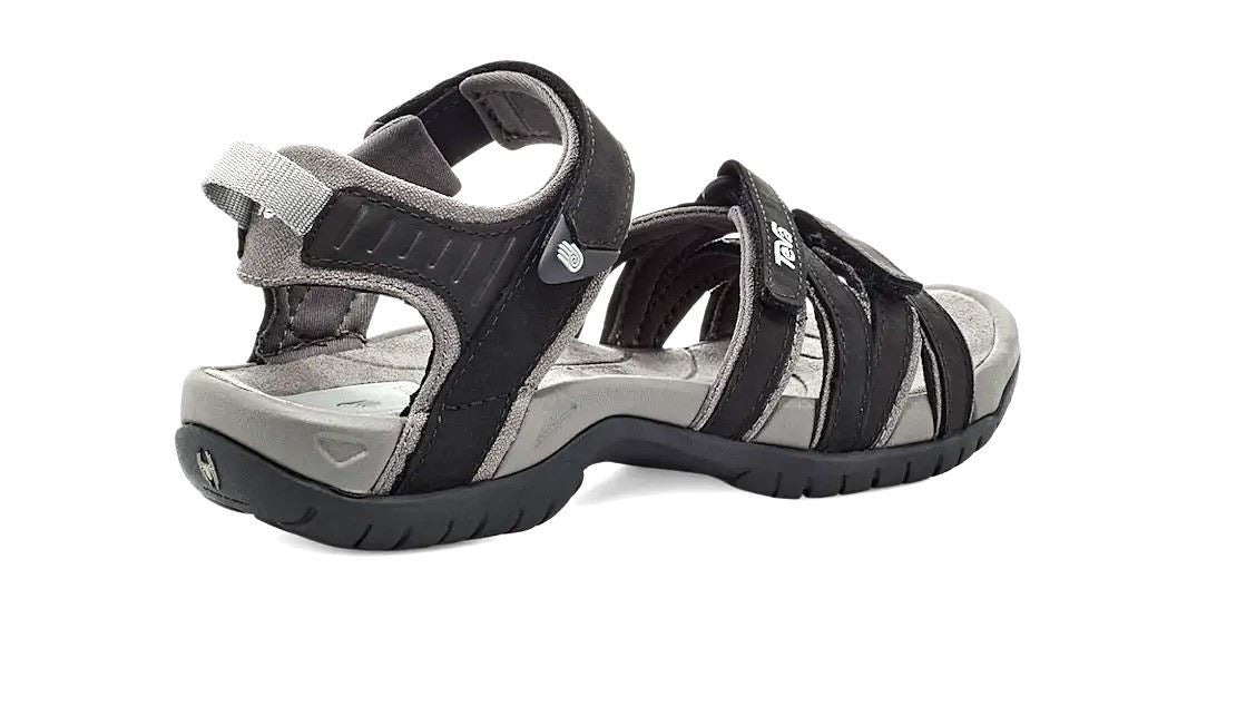 Teva Womens Leather Walk And Hike Sandals Tirra Leather black