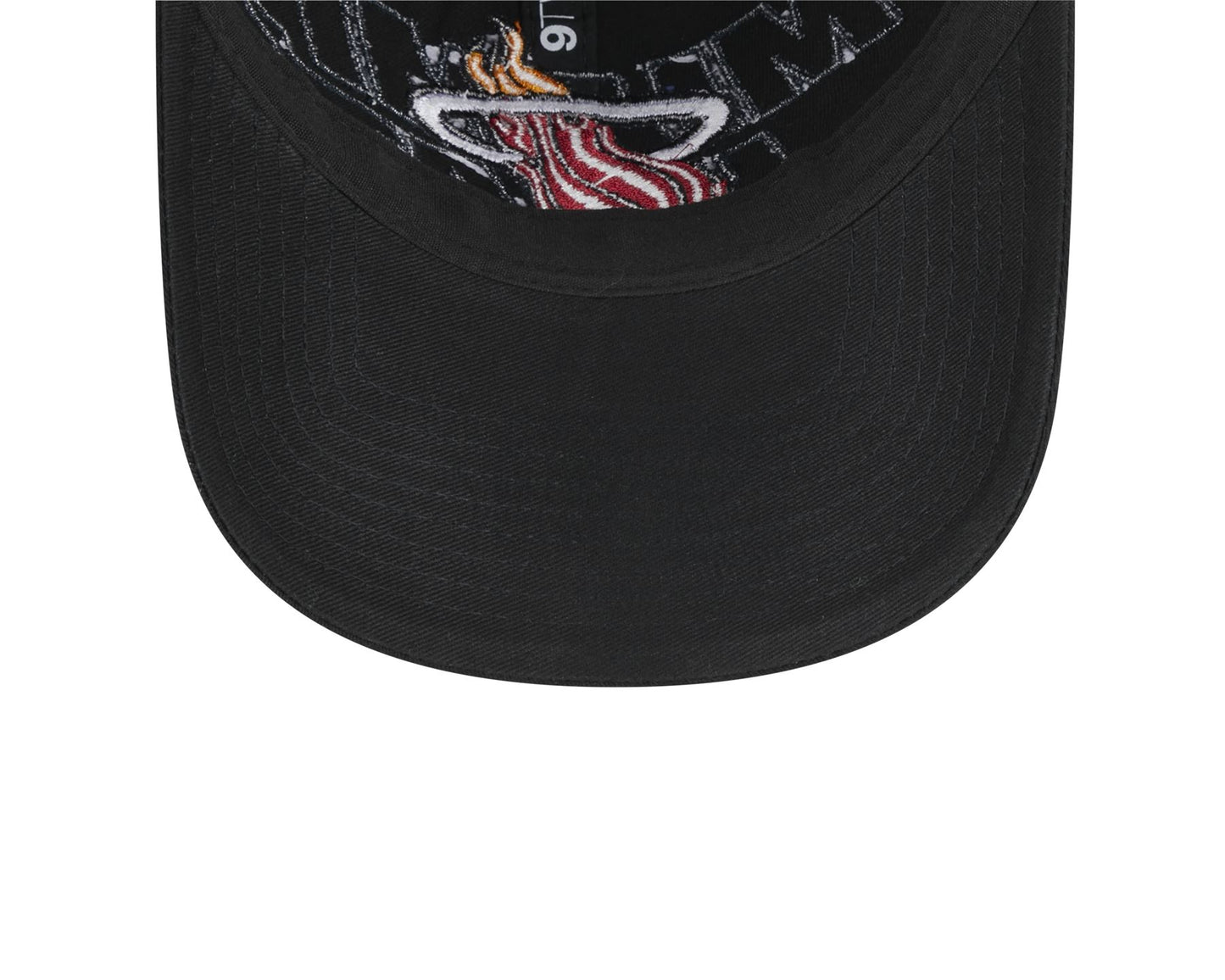 New Era Mens NBA Draft 9Twenty Adjustable Cap ~ Miami Heat black